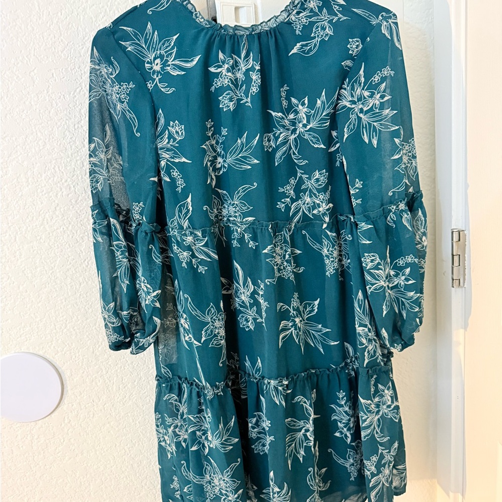 Floral Teal Dress